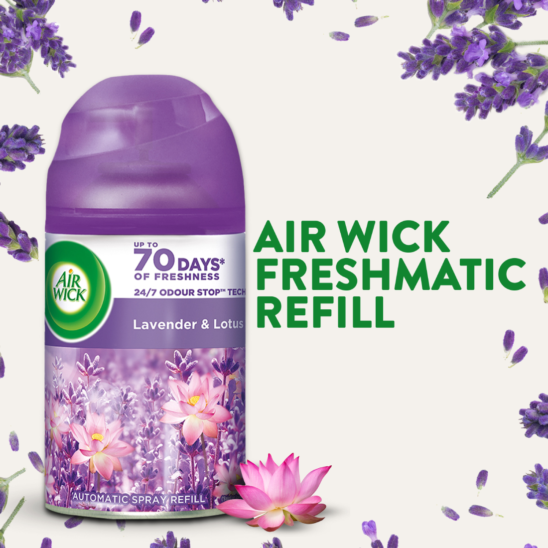 Air Wick Freshmatic Refill, Hill of Munnar, Lavender & Lotus