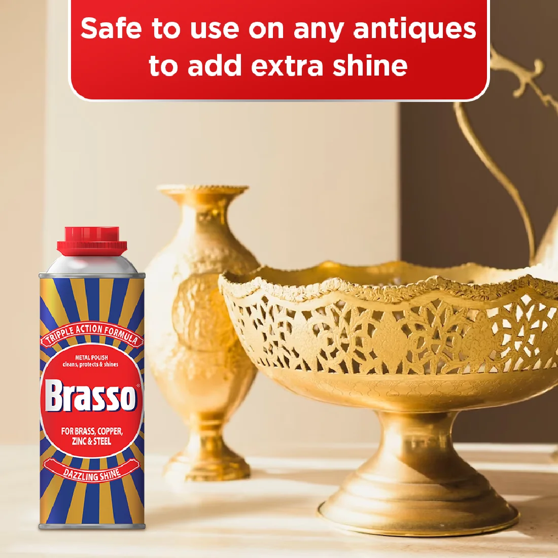 Brasso Metal Polish, Packaging Size: 500 ml at Rs 285/piece in New Delhi