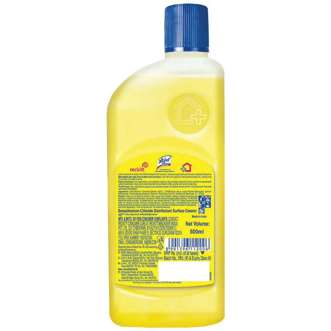 Lizol Disinfectant Surface Cleaner, Citrus, 500ml