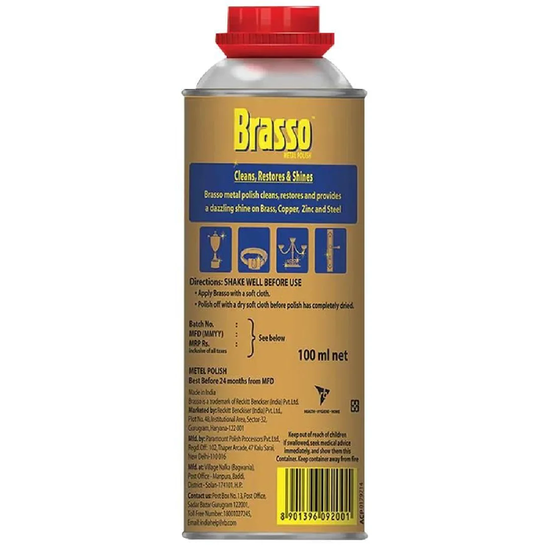 Brasso Metal Polish, 100ML
