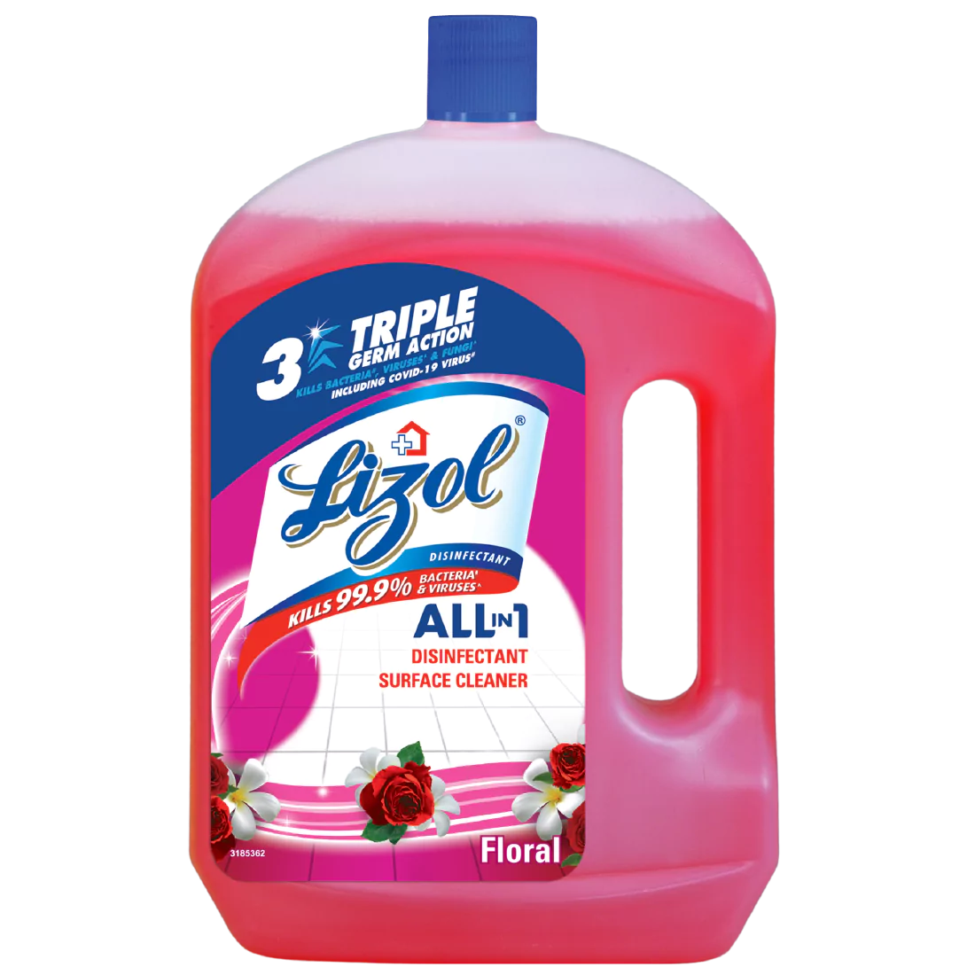 Lizol Disinfectant Surface Cleaner, Floral, 2L