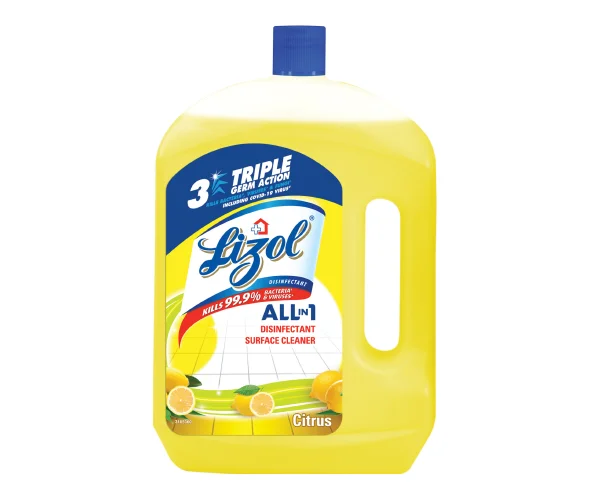 Lizol Disinfectant Surface Cleaner, Citrus, 2L